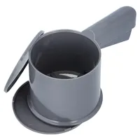 Birkmann Mehlsieb mit Deckel Easy Baking, Ø 10 cm, dunkelgrau, aus Kunststoff