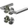 OGRO Feuerschutzgarnitur rund Aluminium grau/silber 8906/6501/6612