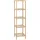 CLP Badregal stehend Bambus Zinnien, Holzregal Badezimmer schmal, Küchenregal stabil und belastbar, Tragfähigkeit 10 kg pro Regalboden