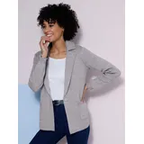 Sieh an! Strickblazer in Steingrau 40