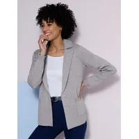 Sieh an! Strickblazer in Steingrau 40