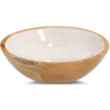 Zeller Schale, Mangoholz, beige, Ø20x6cm