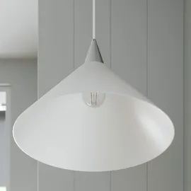 LINDBY Petra 1-flg. 40 cm rund weiß Glas