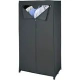 Wenko Kleiderschrank Deep Black, 43821010100 schwarz 75,0 x 50,0 x 150,0 cm