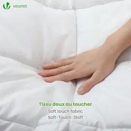 VOUNOT VOUNOT® Bettdecke 135x200 cm, Dünne und Leichte Sommerdecke 200GSM Füllung, - Weiß