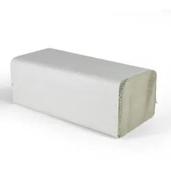 Commerline 4000 Blätter Handtuchpapier Grau V-Falz Papierhandtücher 1-lagig 100% Recycling Papier