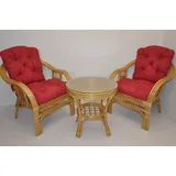 Rattani Rattanstuhl Rattangarnitur Rattangruppe Rio Rattansessel + Rattantisch