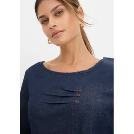 bonprix Jeanskleid Kleid Blau L