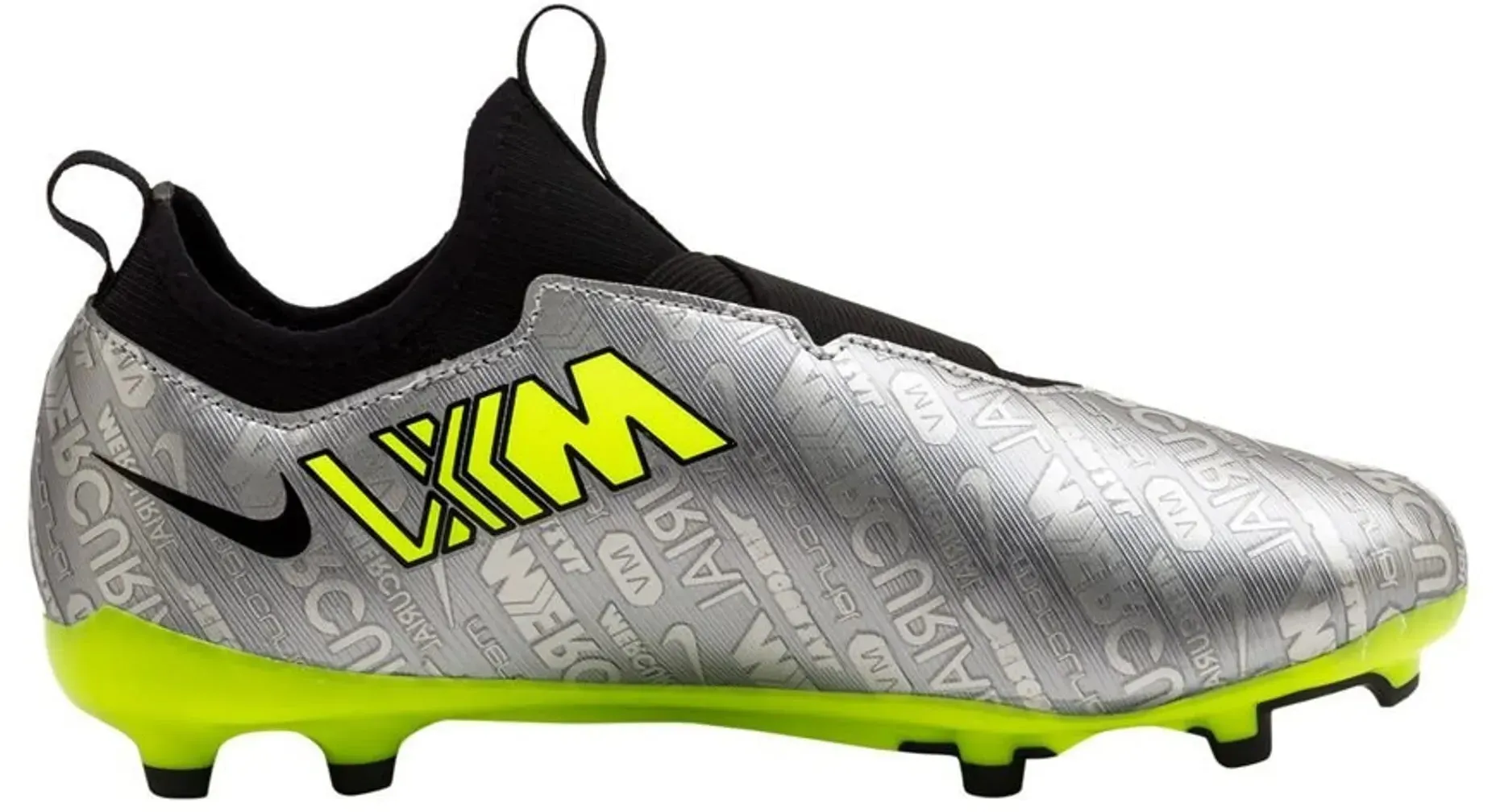 Nike Kinderfußballschuhe Zoom Mercurial Vapor FG Youth - silber / 38