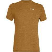 Salewa Puez Melange Dryton Kurzarm-t-shirt - Gold Brown Melange