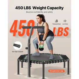Vevor Fitness-Trampolin 138,5 cm Grün/Schwarz