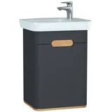 Vitra Waschtisch-Unterschrank 50 x 66,5 cm Anthrazit Matt