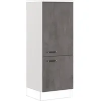 Impuls Küchen Kühlumbauschrank Prag 60 x 57,6 x 147,5 cm Grau