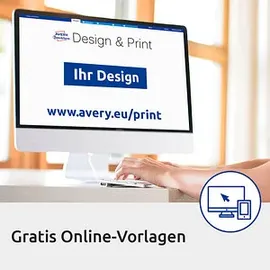 Avery Zweckform CD/DVD-Etiketten L7760-25 Weiß 117 mm 25 Blatt 50 St.