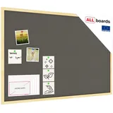 ALLboards Pinnwand 90 x 60 cm Grau