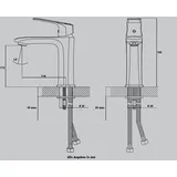 Primaster Kassel Waschtischarmatur Verchromt