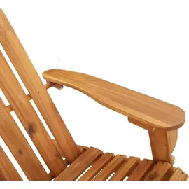 vidaXL Adirondack-Gartenstuhl mit Fußstütze 55,2 x 88,3 x 90 cm braun 1 St.