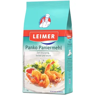 LEIMER Panko Paniermehl 1kg - Für eine zart knusprige und locker leichte Panade im Asia-Style (1 x 1kg)