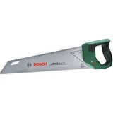 Bosch Handsäge 400mm (Fuchsschwanz 400mm; SK5-Stahl Sägeblatt für schnelle Schnitte in Holz; 11TPI; Induktionsgehärtete Zähne; 45°/90° Markierungshilfe; Metrische Skala; Ergonomischer Softgrip)