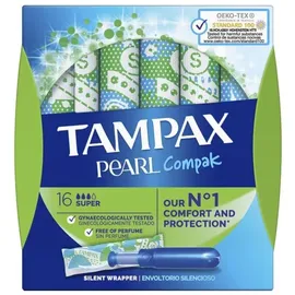 Tampax Compak Pearl Super Tampons 16 St.