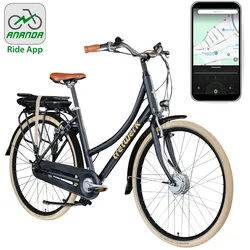 Tretwerk Aurora E Bike 28 Zoll Pedelec Damen Herren 155-185 cm Elektrofahrrad 522 Wh E Fahrrad Damenfahrrad 7 Gang