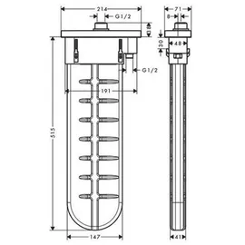 Hansgrohe sBox Fertigset eckig, 28010000