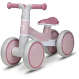 lionelo VILLY Kinder Laufrad für 12-36 Monate Baby bis 30 kg, Lauflernrad Spielzeug mit 4 Räder, vordere Dämpfung, ergonomischer Sitz, Erst Rutschrad Fahrrad für Mädchen und Jungen