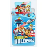 BrandMac Paw Patrol Heroes Unleashed Blau 135 x 200 cm + 80 x 80 cm