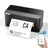 BORN4SHIP 4 x 6 DHL Labeldrucker, Bluetooth Drucker, Versandetikettendrucker, Thermodrucker Etikettendrucker kompatibel mit Etsy, Ebay, Amazon, Thermal Printer geeignet für kleinen Versand Pakete