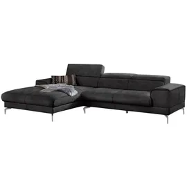 W.Schillig Eckcouch Mikrofaser 3-Sitzer Grau
