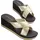 LASCANA Badepantolette Damen schwarz-goldfarben Gr.36