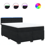 vidaXL Boxspringbett 140 x 200 cm Schwarz