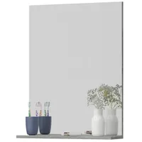 Inn.furn Badezimmer Spiegel Spirit grau Rauchsilber Badspiegel mit Ablage