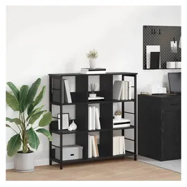 vidaXL Bücherregal 102 x 32 x 104,5 cm Schwarz