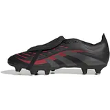 Adidas Predator League FOLD-Over Tongue Soft Ground Football Boots Fußballschuhe, Core Black/Grey Four/Lucid Red