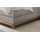 Hasena Chalet Boxspringbett 140-180 cm Braun / Hellgrau, Liegefläche:160 x 200 cm, Topper:Superio-Topper