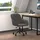 vidaXL Bürostuhl Drehbar Samt Dunkelgrau