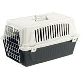 Ferplast Transportbox Katze, Hundetransportbox kleine Hunde und Katzen bis 8 kg, Tür aus plastifiziertem Eisen, Lüftungsschlitze, 37 x 58 x 32 cm, Hartschalen Transportbehälter Atlas 20 EL, Haustiertransportbox