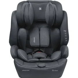 KIKKABOO Kindersitz I-Bronn i-Size (76-150cm) Isofix, Top Tether, Kissen, Gurt grau