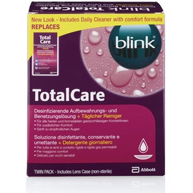 Abbott Blink Total Care Aufbewahrungslösung 2 x 120 ml + Reiniger Lösung 4 x 15 ml Twin Pack