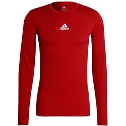 adidas Techfit Compression Langarm Shirt Herren - rot L