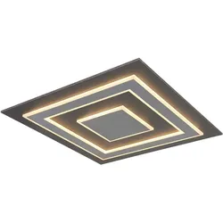 Deckenlampe Wohnzimmerleuchte Deckenleuchte LED Memoryfunktion MDF hellgrau