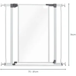 Dreambaby Treppenschutzgitter 75-81 cm Weiß