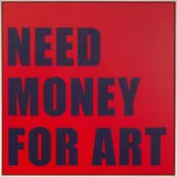 Kare DESIGN Wandbild 83 x 84 cm Need Money 56789 Rot