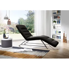 W.Schillig Relaxliege »daily dreams«, Funktionsliege wahlweise mit Motor, Gestell Chrom, Breite 65 cm schwarz