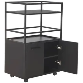 VCM Barwagen Mosaik 60 x 94 x 40 cm Schwarz