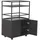 VCM Barwagen Mosaik 60 x 94 x 40 cm Schwarz