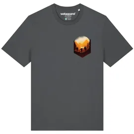 wat? APPAREL T-Shirt Hiking in the mountains in Grau | Gr.: 46