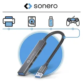 Sonero USB3.2 Gen1x1 USB-A Hub