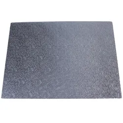 cakeX Cakecard 40x30cm 4mm Stärke silber (Rand umgelegt)